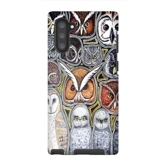 Galaxy Note 10 StrongFit Owls of Costa Rica by Chloe Yzoard