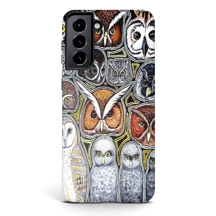 Galaxy S21 StrongFit Owls of Costa Rica by Chloe Yzoard