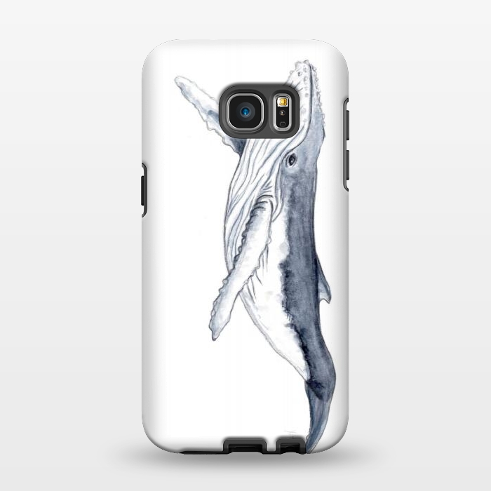 Galaxy S7 EDGE StrongFit Humpback whale baby Megaptera novaeangliae by Chloe Yzoard
