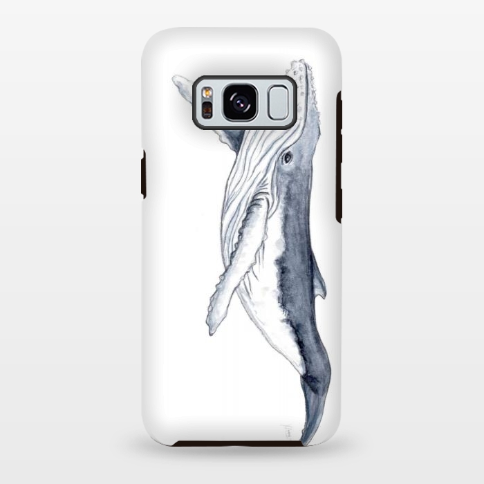 Galaxy S8 plus StrongFit Humpback whale baby Megaptera novaeangliae by Chloe Yzoard