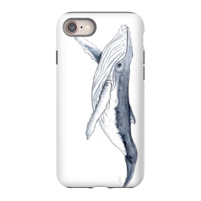 iPhone 8 StrongFit Humpback whale baby Megaptera novaeangliae by Chloe Yzoard