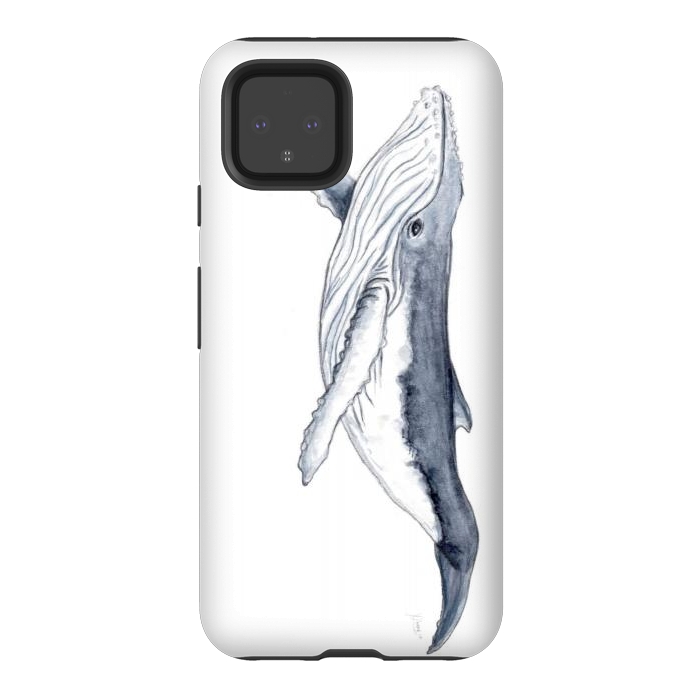 Pixel 4 StrongFit Humpback whale baby Megaptera novaeangliae by Chloe Yzoard