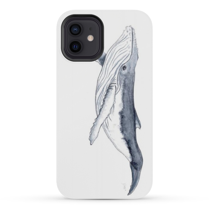iPhone 12 mini StrongFit Humpback whale baby Megaptera novaeangliae by Chloe Yzoard
