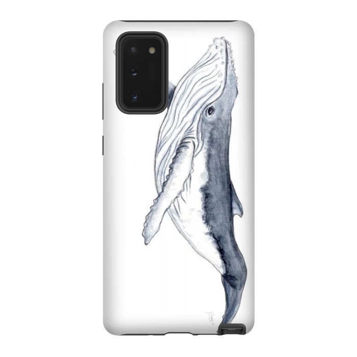 Galaxy Note 20 StrongFit Humpback whale baby Megaptera novaeangliae by Chloe Yzoard