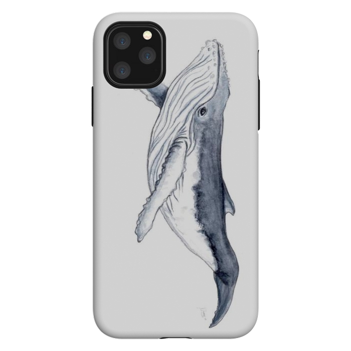iPhone 11 Pro Max StrongFit Humpback whale baby Megaptera novaeangliae by Chloe Yzoard