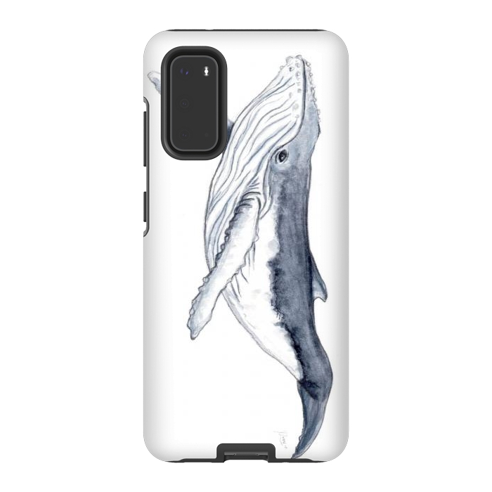 Galaxy S20 StrongFit Humpback whale baby Megaptera novaeangliae by Chloe Yzoard
