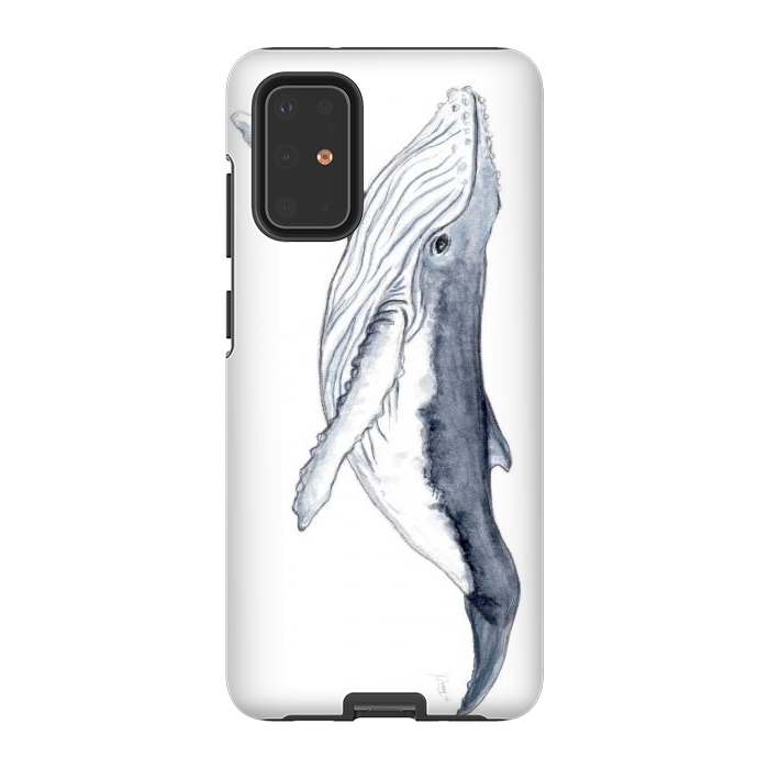 Galaxy S20 Plus StrongFit Humpback whale baby Megaptera novaeangliae by Chloe Yzoard