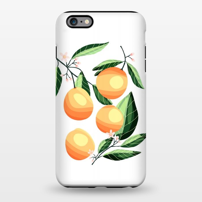 iPhone 6/6s plus StrongFit Peaches on white by Jelena Obradovic