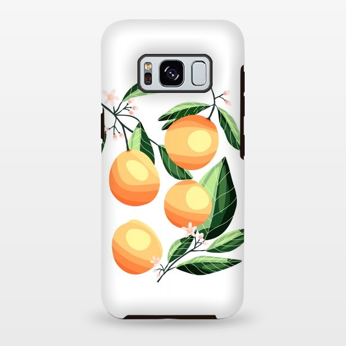 Galaxy S8 plus StrongFit Peaches on white by Jelena Obradovic