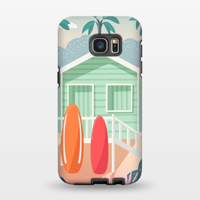 Galaxy S7 EDGE StrongFit Beach cabin by Jelena Obradovic