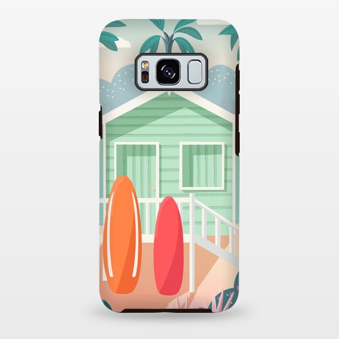 Galaxy S8 plus StrongFit Beach cabin by Jelena Obradovic