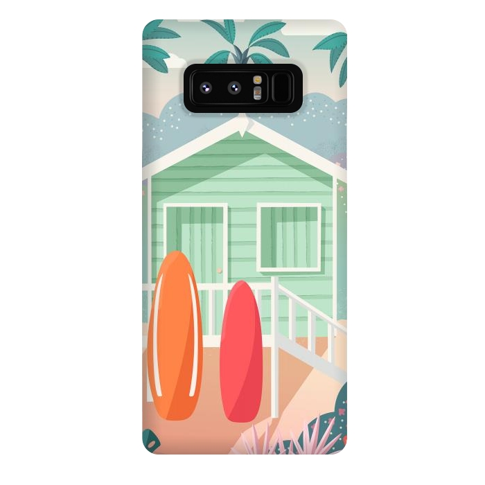 Galaxy Note 8 StrongFit Beach cabin by Jelena Obradovic