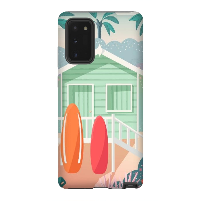 Galaxy Note 20 StrongFit Beach cabin by Jelena Obradovic