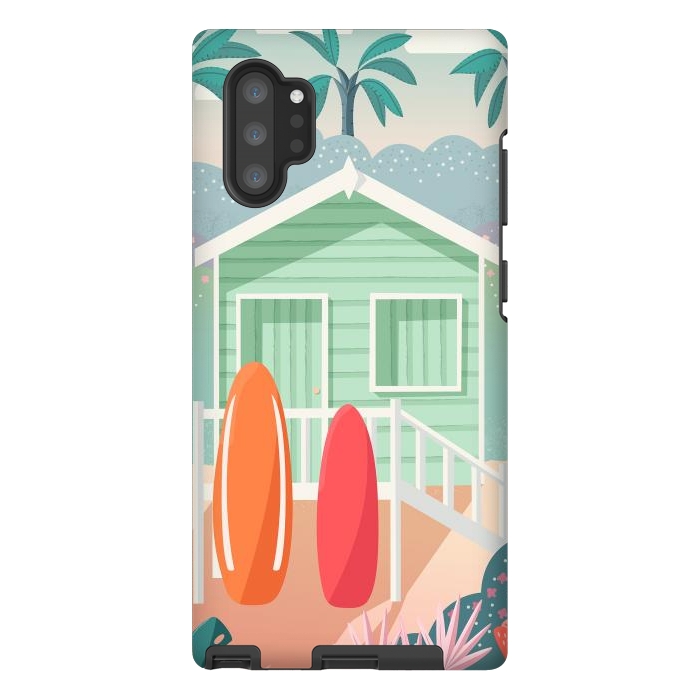 Galaxy Note 10 plus StrongFit Beach cabin by Jelena Obradovic