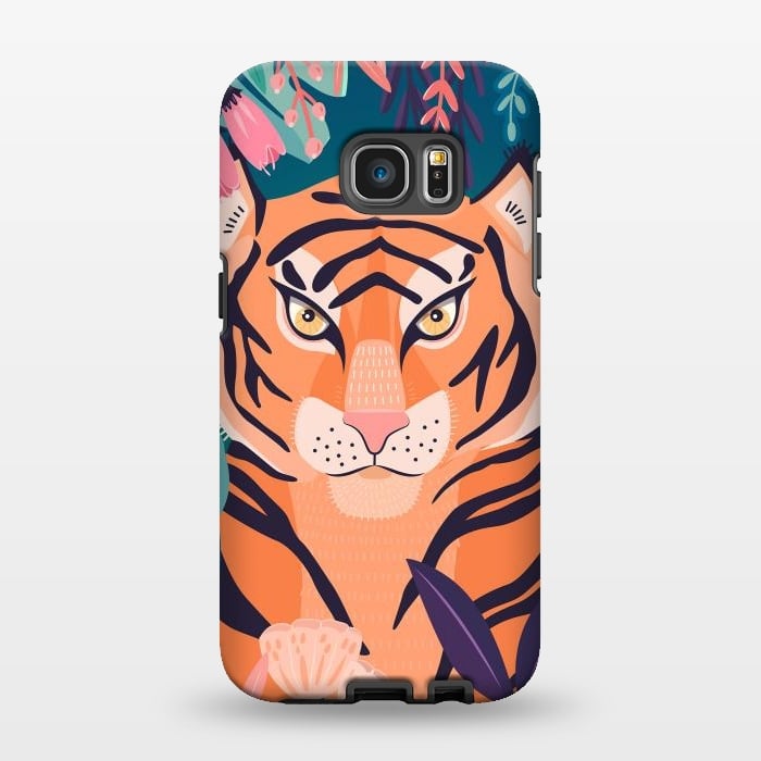Galaxy S7 EDGE StrongFit Tiger in nature by Jelena Obradovic