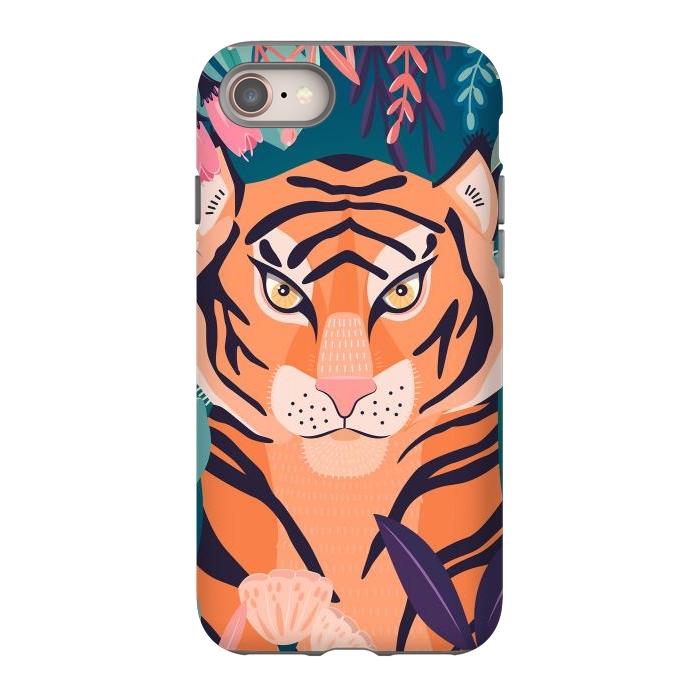 iPhone SE StrongFit Tiger in nature by Jelena Obradovic