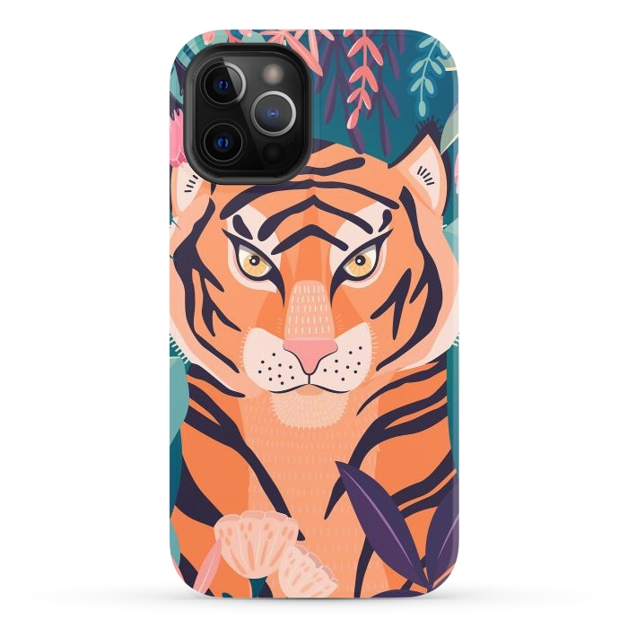 iPhone 12 Pro StrongFit Tiger in nature by Jelena Obradovic