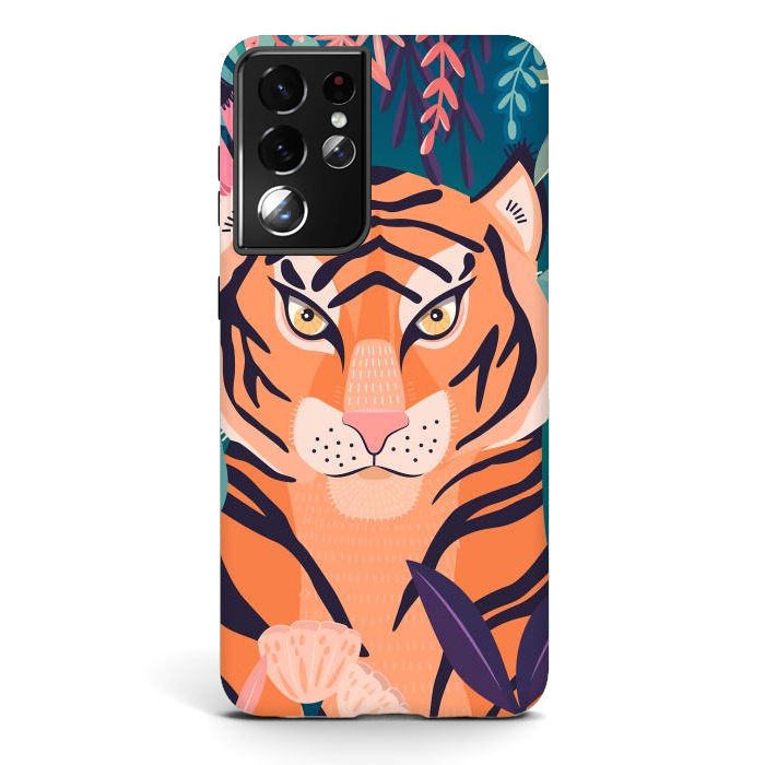 Galaxy S21 ultra StrongFit Tiger in nature by Jelena Obradovic