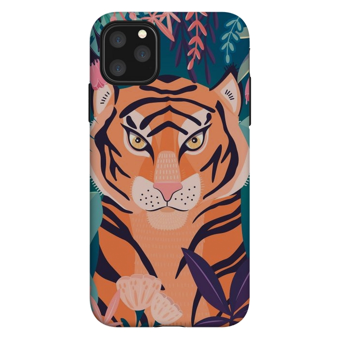 iPhone 11 Pro Max StrongFit Tiger in nature by Jelena Obradovic