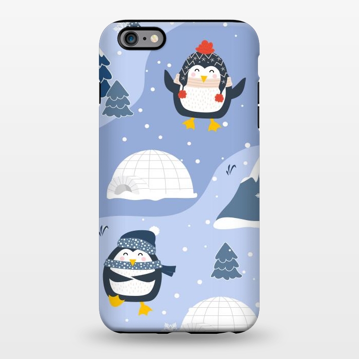 iPhone 6/6s plus StrongFit winter happy penguins by haroulita