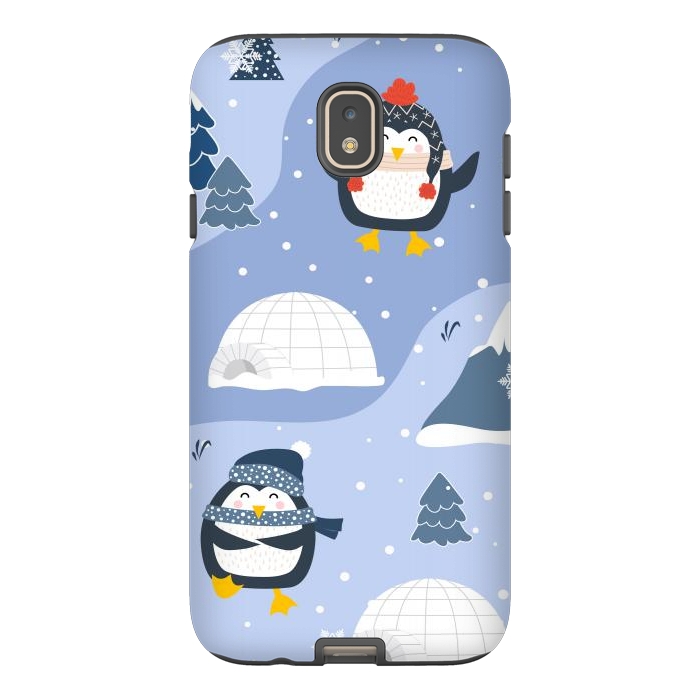 Galaxy J7 StrongFit winter happy penguins by haroulita