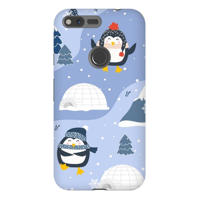 Pixel XL StrongFit winter happy penguins by haroulita