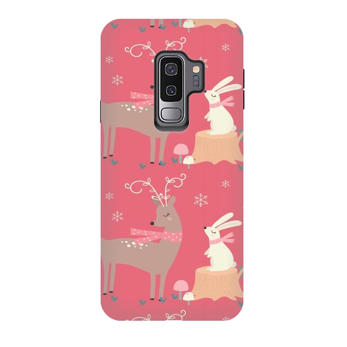 Galaxy S9 plus StrongFit deers and rabbits by haroulita