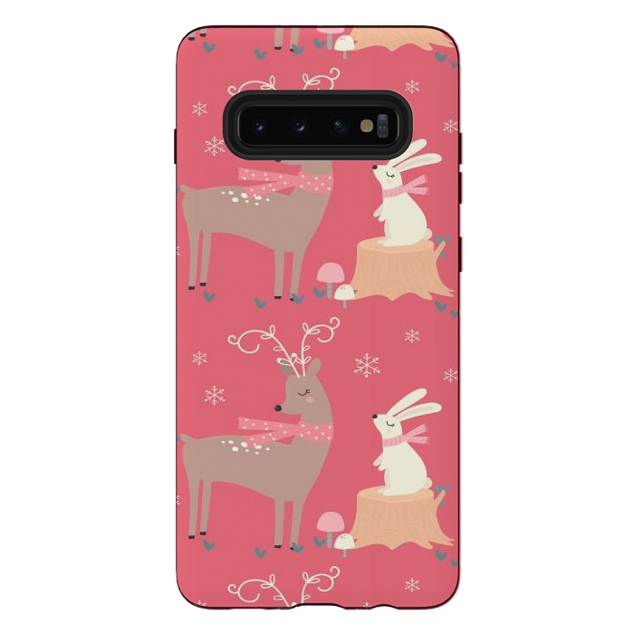 Galaxy S10 plus StrongFit deers and rabbits by haroulita