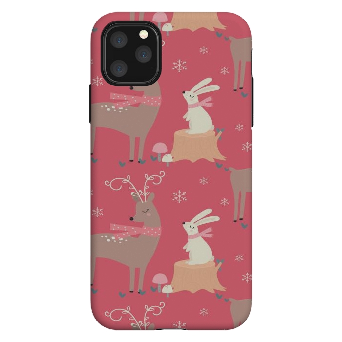 iPhone 11 Pro Max StrongFit deers and rabbits by haroulita