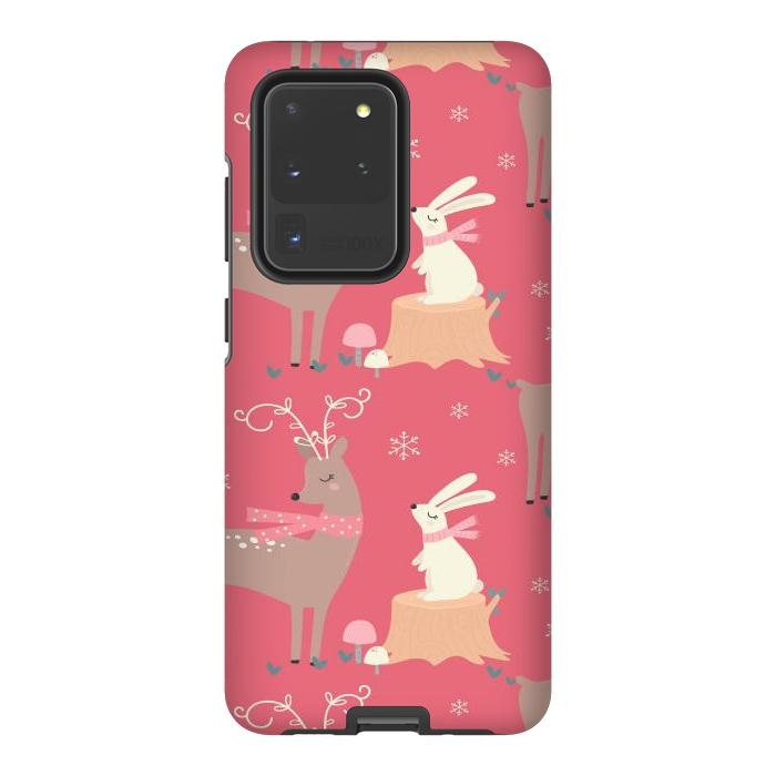 Galaxy S20 Ultra StrongFit deers and rabbits by haroulita