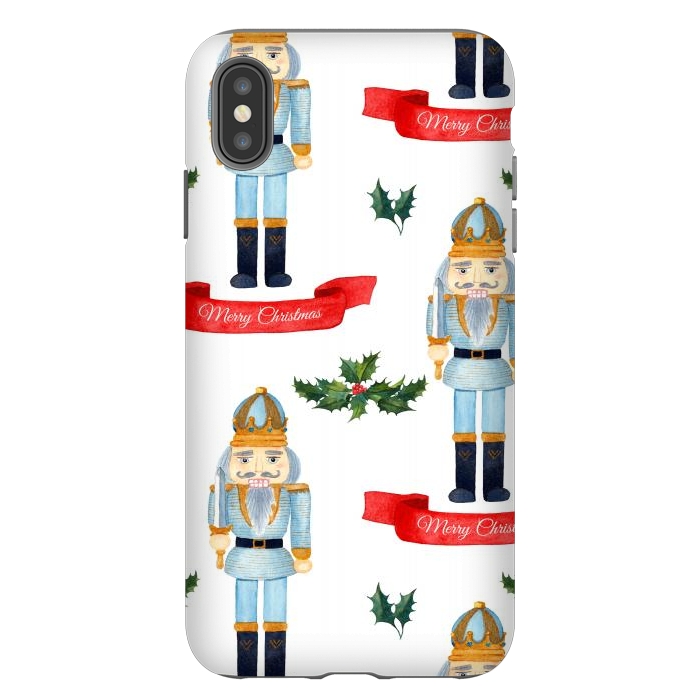 iPhone Xs Max StrongFit merry christmas-nutcrackers by haroulita