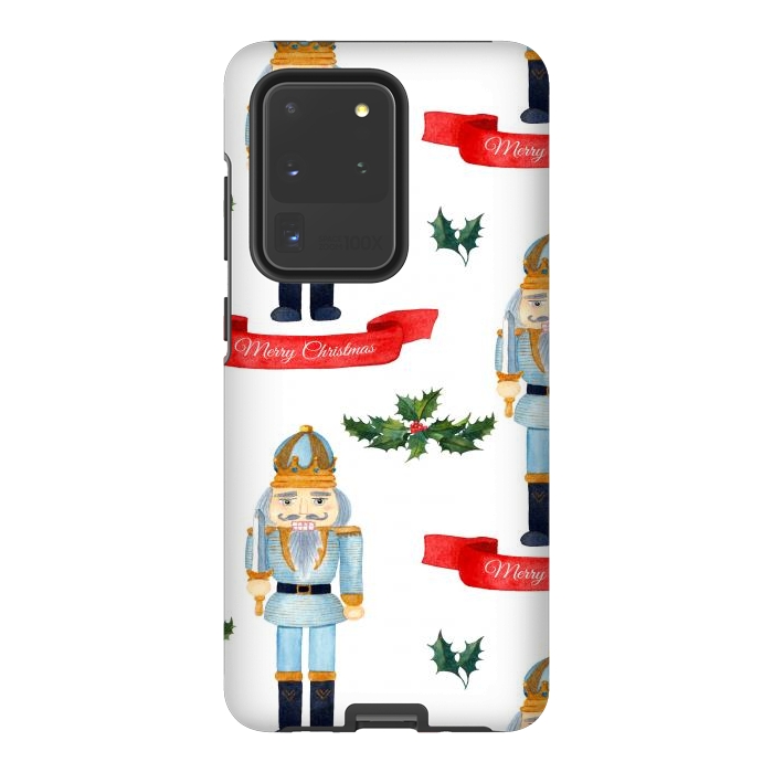 Galaxy S20 Ultra StrongFit merry christmas-nutcrackers by haroulita