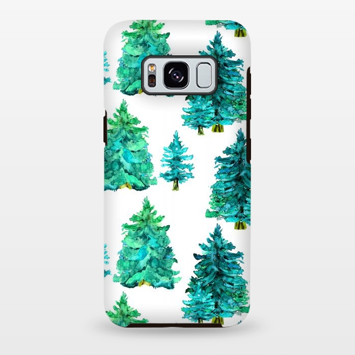 Galaxy S8 plus StrongFit christmas winter trees by haroulita