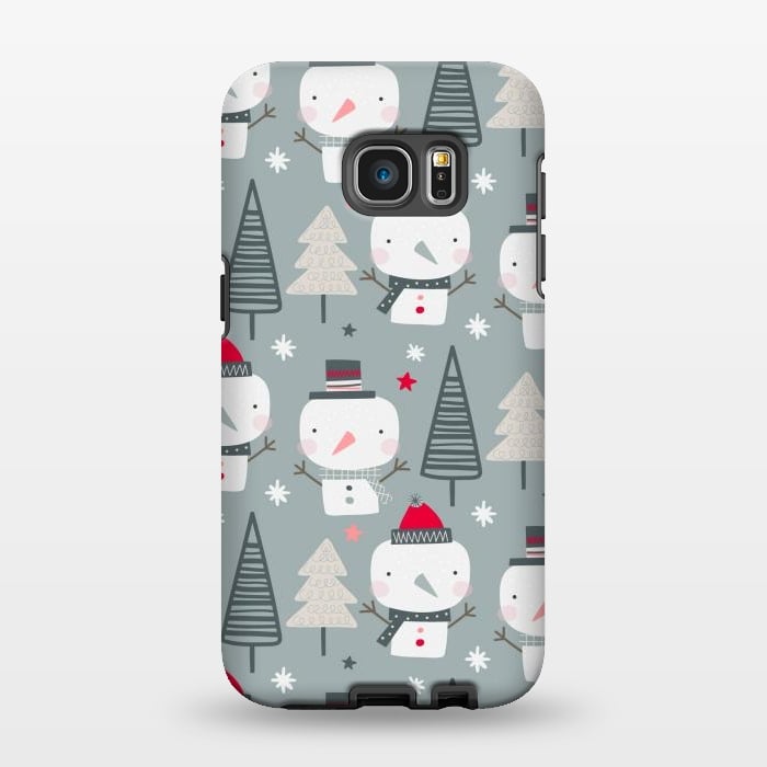 Galaxy S7 EDGE StrongFit xmas snowman  by haroulita