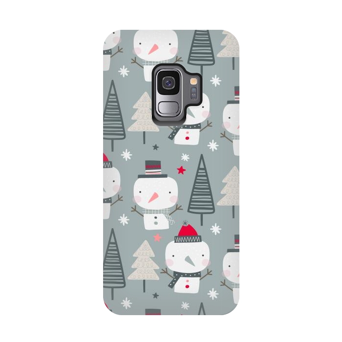 Galaxy S9 StrongFit xmas snowman  by haroulita