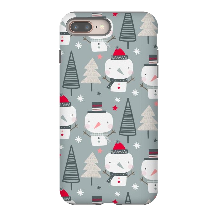 iPhone 8 plus StrongFit xmas snowman  by haroulita