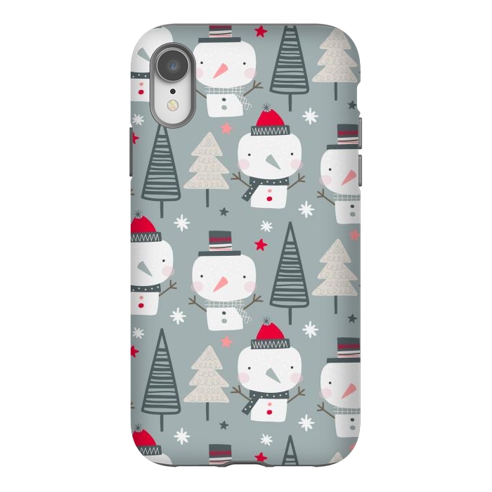 iPhone Xr StrongFit xmas snowman  by haroulita