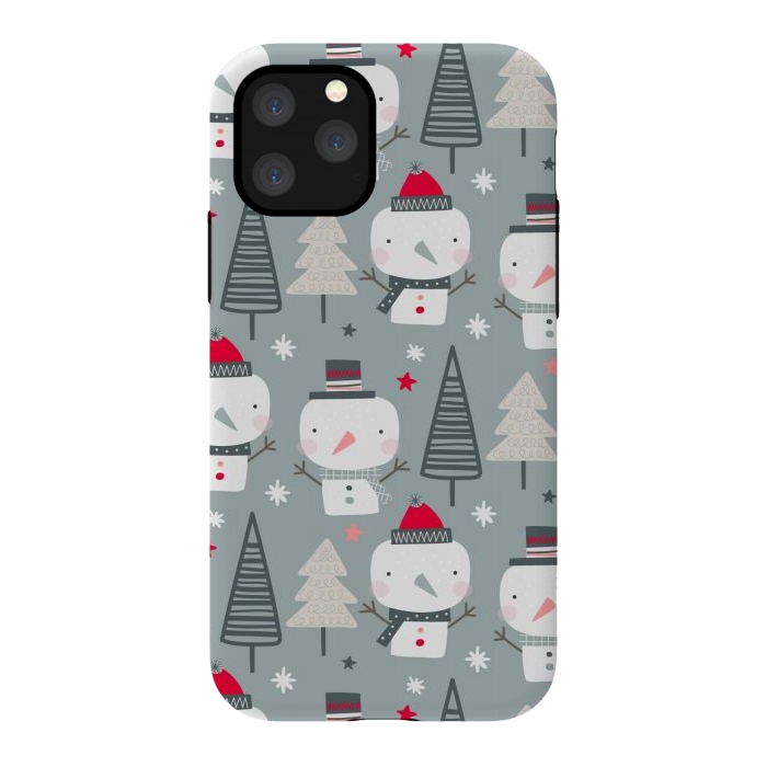 iPhone 11 Pro StrongFit xmas snowman  by haroulita