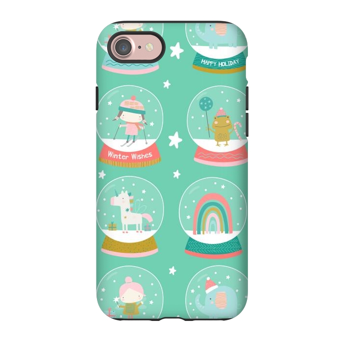 iPhone 7 StrongFit xmas snowglobe by haroulita