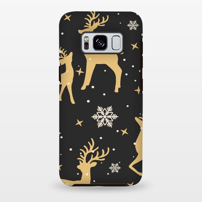 Galaxy S8 plus StrongFit gold deers xmas  by haroulita