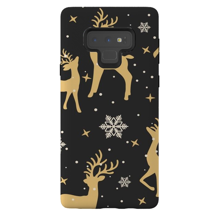 Galaxy Note 9 StrongFit gold deers xmas  by haroulita
