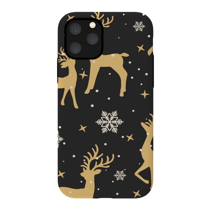 iPhone 11 Pro StrongFit gold deers xmas  by haroulita