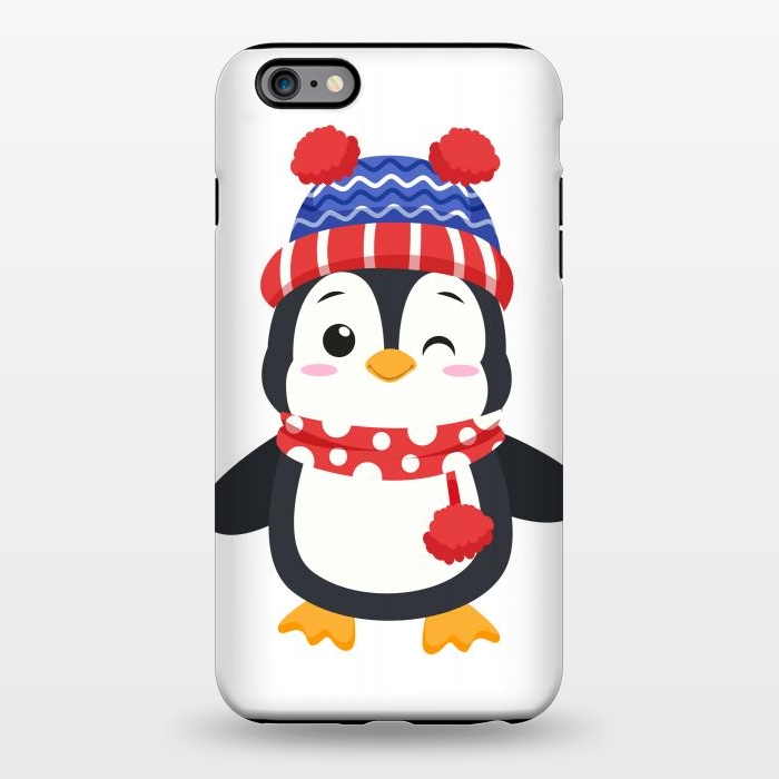 iPhone 6/6s plus StrongFit adorable penguin with winter clothes by haroulita