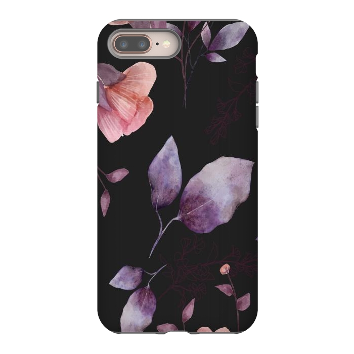 iPhone 7 plus StrongFit rose gray flowers by haroulita
