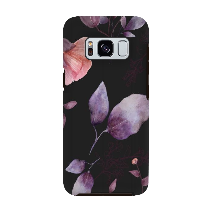 Galaxy S8 StrongFit rose gray flowers by haroulita