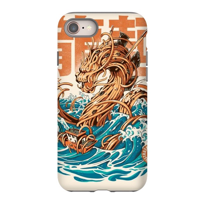 iPhone SE StrongFit Great Ramen Dragon off Kanagawa by Ilustrata