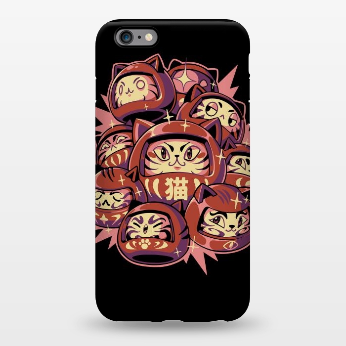 iPhone 6/6s plus StrongFit Daruma Cats by Ilustrata