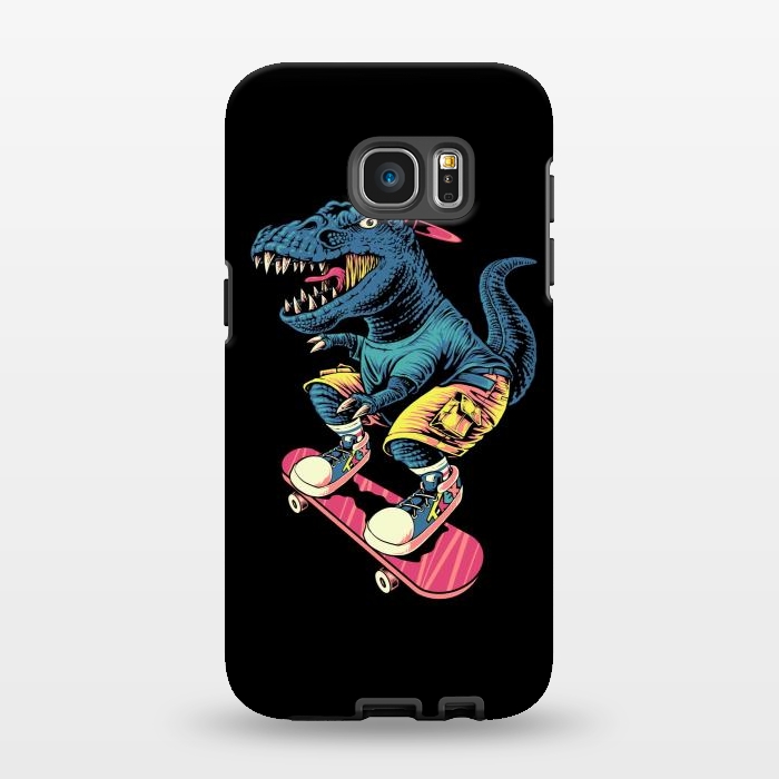 Galaxy S7 EDGE StrongFit Skaterosaur by Afif Quilimo