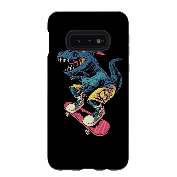 Galaxy S10e StrongFit Skaterosaur by Afif Quilimo