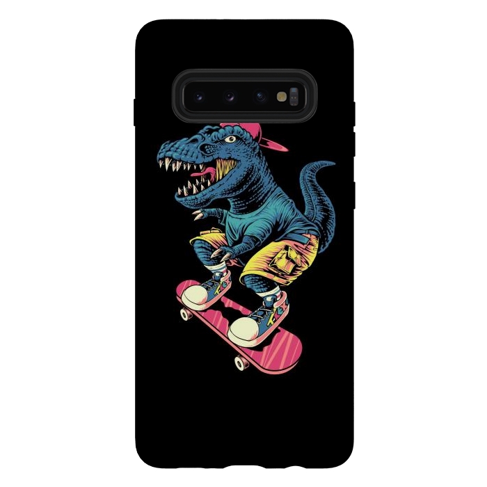 Galaxy S10 plus StrongFit Skaterosaur by Afif Quilimo